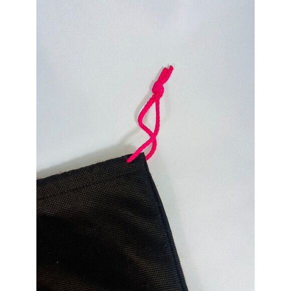 Kate Spade Brown Pink Drawstring Dust Cover/Bag "Tucked Coral Lipstick Away" - Picture 3 of 5